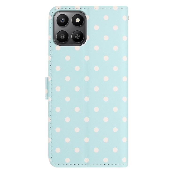 For Honor 400 Smart 4G / 5G / X7d 5G Small Dots Pattern Vegan Leather Phone Case