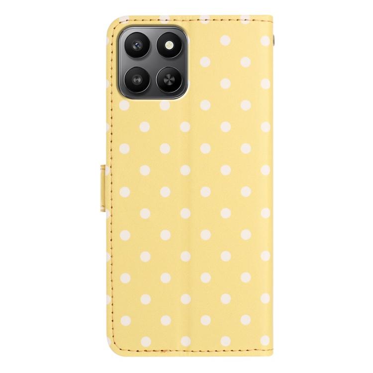 For Honor 400 Smart 4G / 5G / X7d 5G Small Dots Pattern Vegan Leather Phone Case
