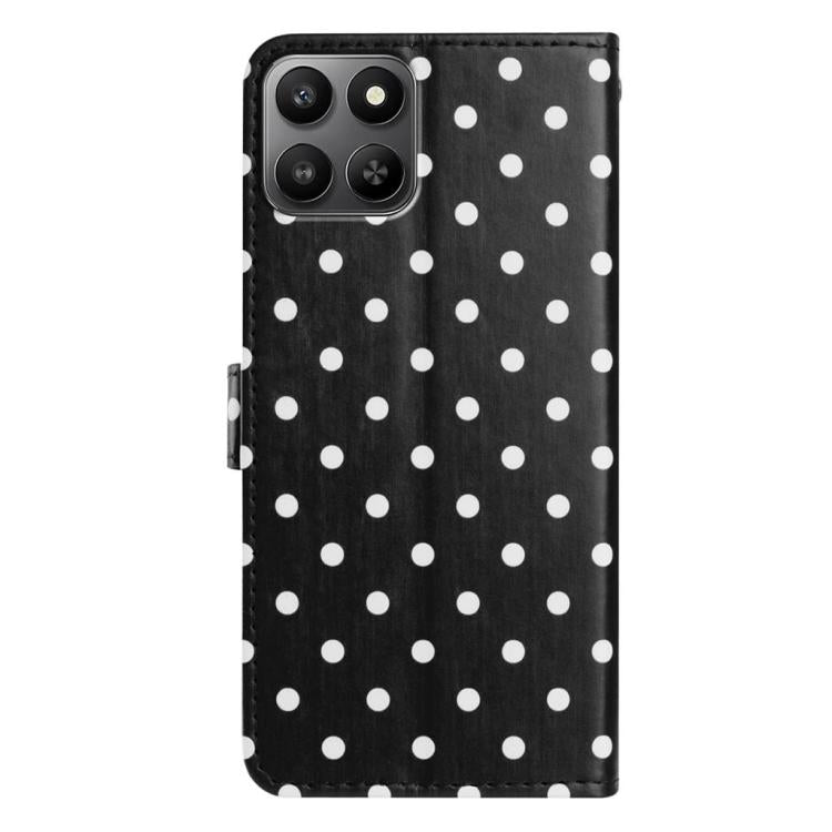 For Honor 400 Smart 4G / 5G / X7d 5G Small Dots Pattern Vegan Leather Phone Case