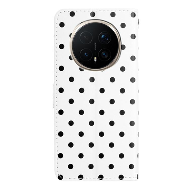 For Honor Magic8 Pro Small Dots Pattern Vegan Leather Phone Case