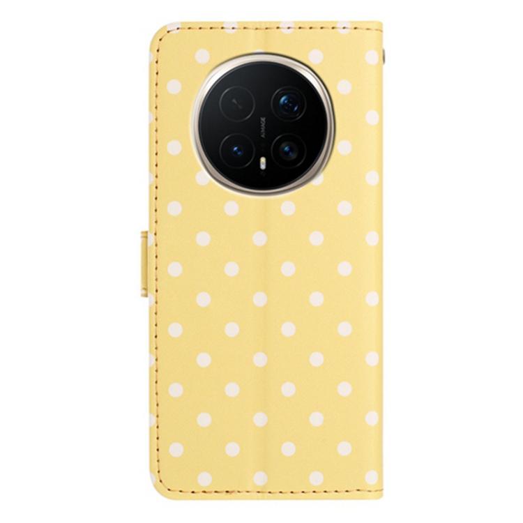 For Honor Magic8 Pro Small Dots Pattern Vegan Leather Phone Case