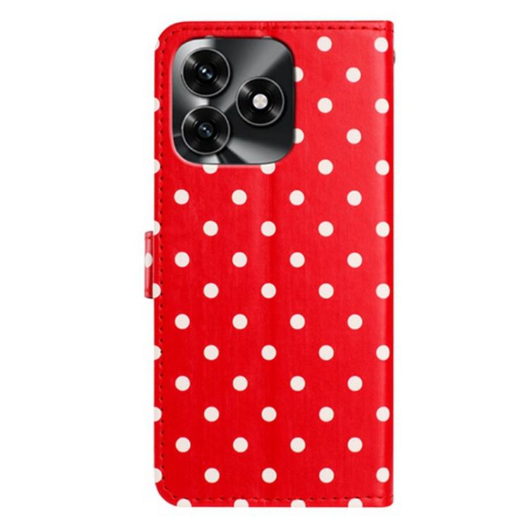 For Honor X5c / X5c Plus 4G Small Dots Pattern Vegan Leather Phone Case