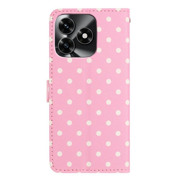 For Honor X5c / X5c Plus 4G Small Dots Pattern Vegan Leather Phone Case