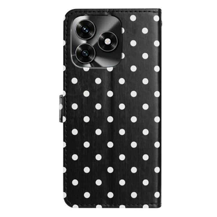 For Honor X5c / X5c Plus 4G Small Dots Pattern Vegan Leather Phone Case