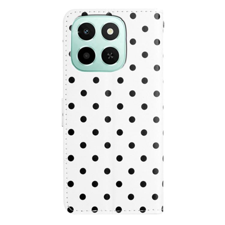 For Honor X6c / X5b 4G / X5b Plus 4G Small Dots Pattern Vegan Leather Phone Case