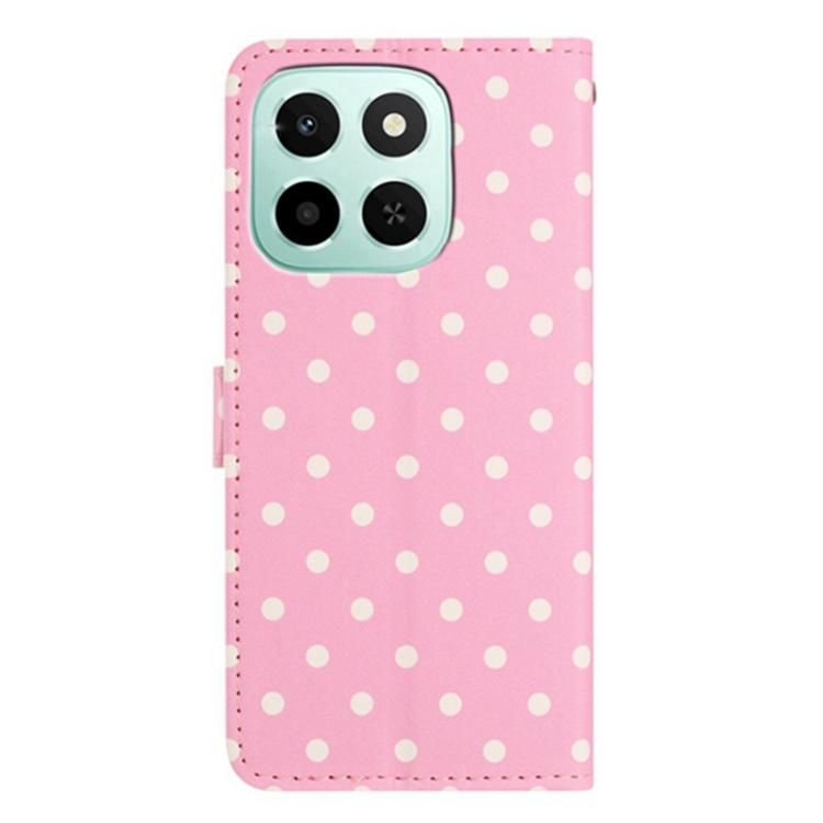 For Honor X6c / X5b 4G / X5b Plus 4G Small Dots Pattern Vegan Leather Phone Case