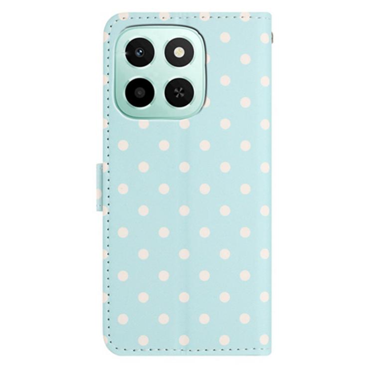 For Honor X6c / X5b 4G / X5b Plus 4G Small Dots Pattern Vegan Leather Phone Case