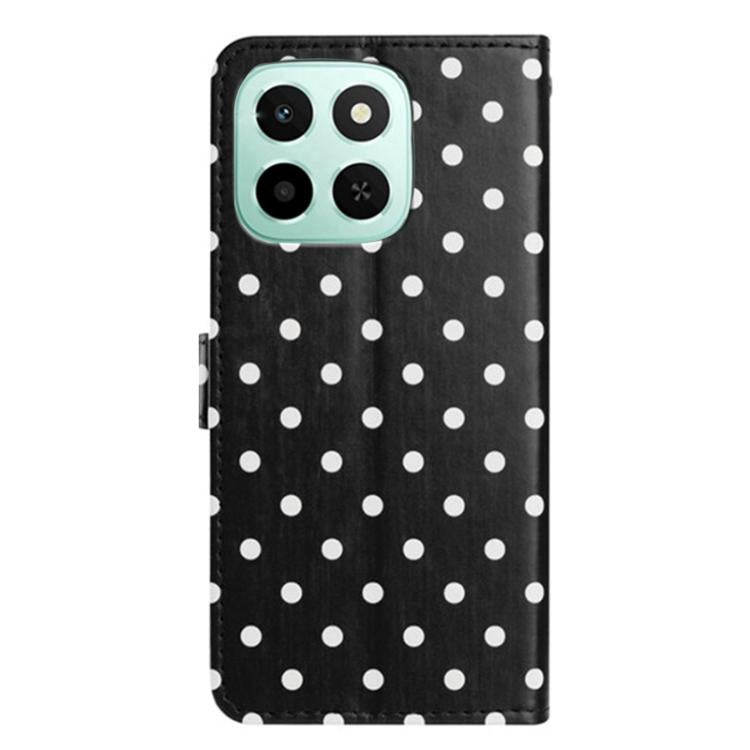 For Honor X6c / X5b 4G / X5b Plus 4G Small Dots Pattern Vegan Leather Phone Case