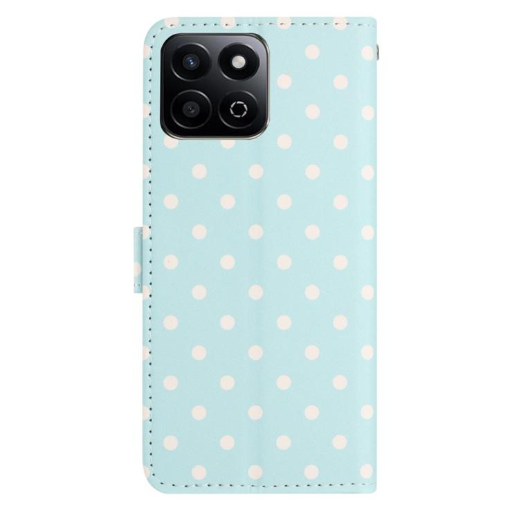 For Honor X7c 4G Small Dots Pattern Vegan Leather Phone Case