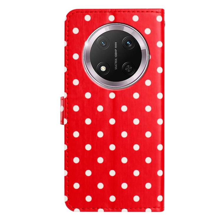 For Honor X9c Small Dots Pattern Vegan Leather Phone Case