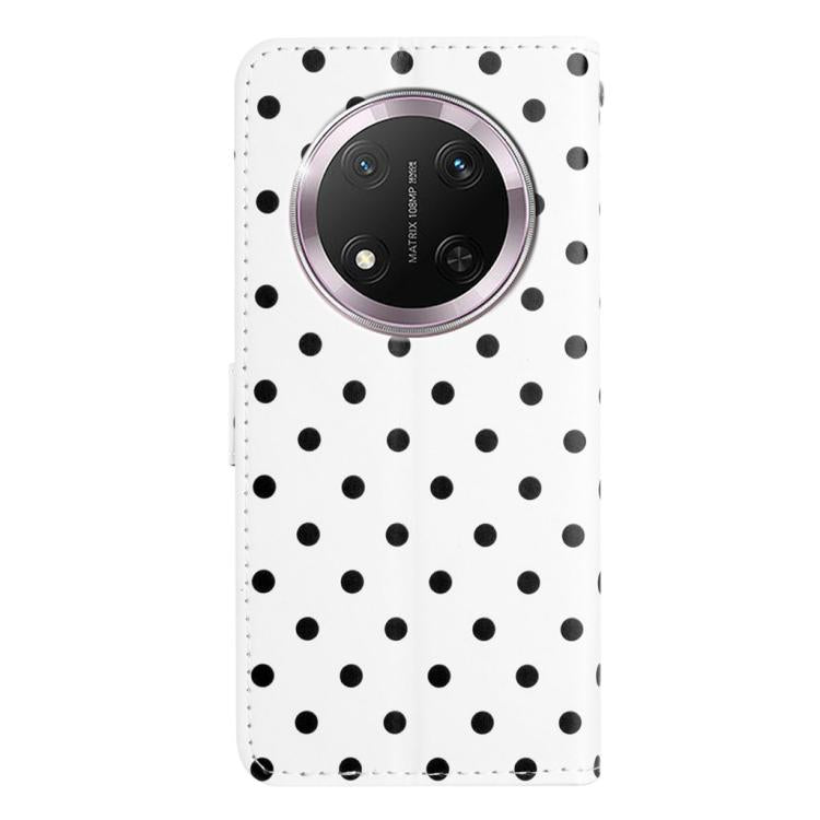 For Honor X9c Small Dots Pattern Vegan Leather Phone Case