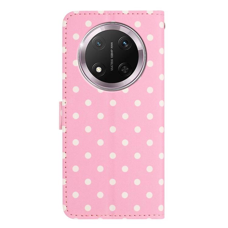 For Honor X9c Small Dots Pattern Vegan Leather Phone Case