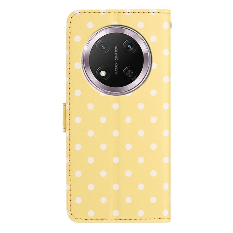 For Honor X9c Small Dots Pattern Vegan Leather Phone Case