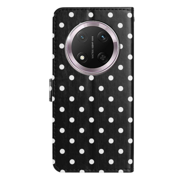 For Honor X9c Small Dots Pattern Vegan Leather Phone Case