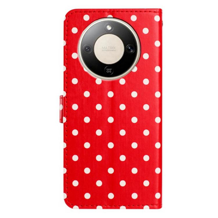 For Honor X9d 5G Small Dots Pattern Vegan Leather Phone Case