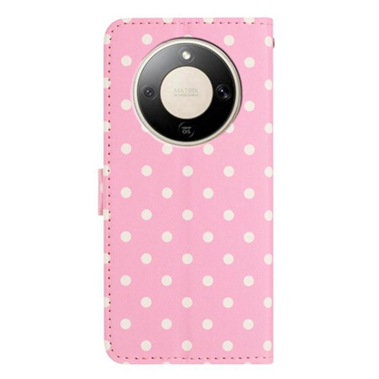 For Honor X9d 5G Small Dots Pattern Vegan Leather Phone Case