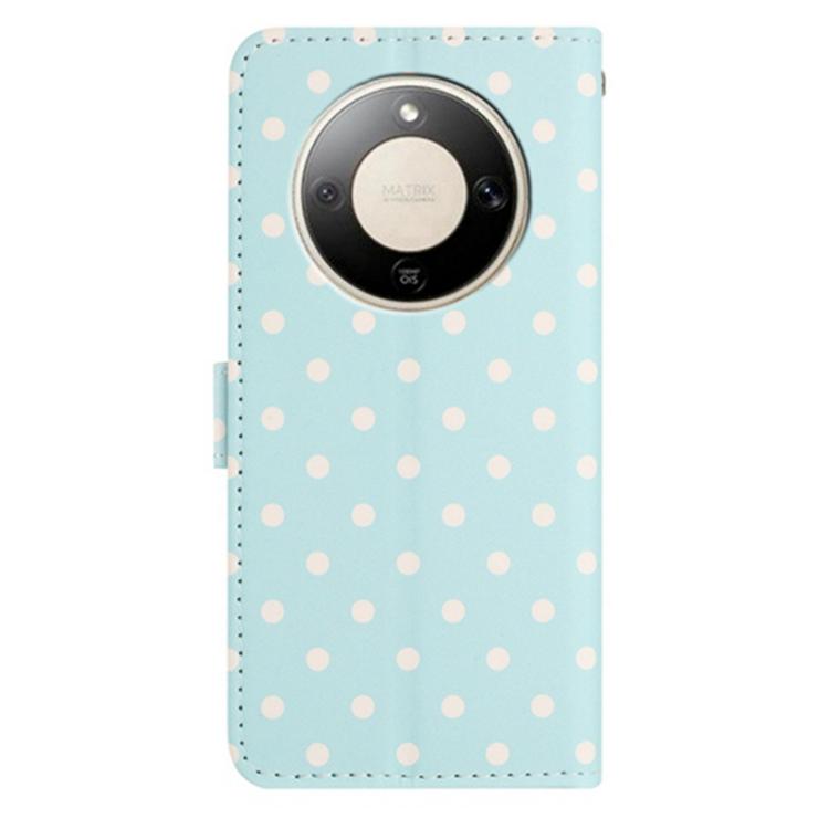 For Honor X9d 5G Small Dots Pattern Vegan Leather Phone Case