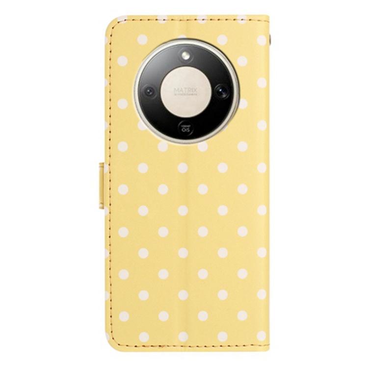 For Honor X9d 5G Small Dots Pattern Vegan Leather Phone Case