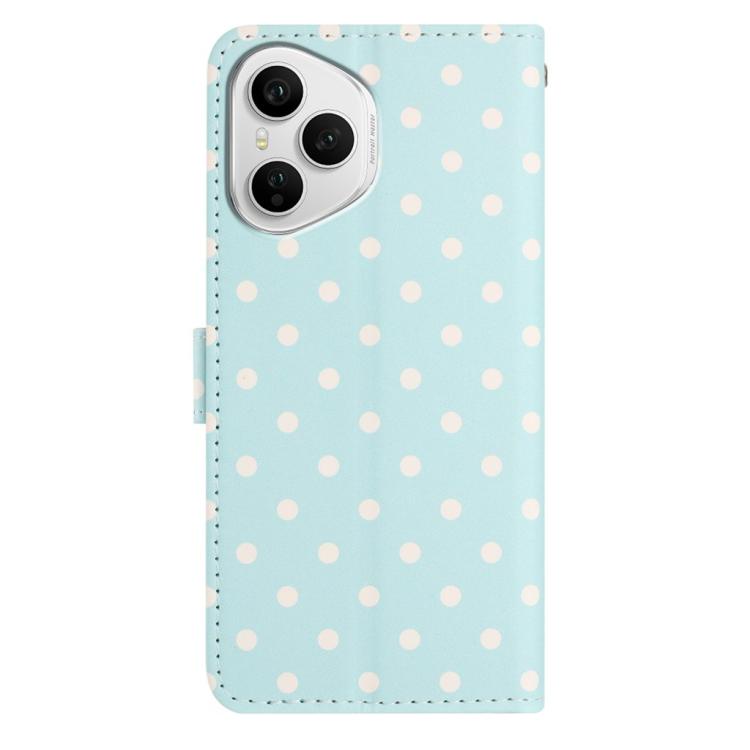 For Honor 400 Pro Global 160.8mm Small Dots Pattern Vegan Leather Phone Case