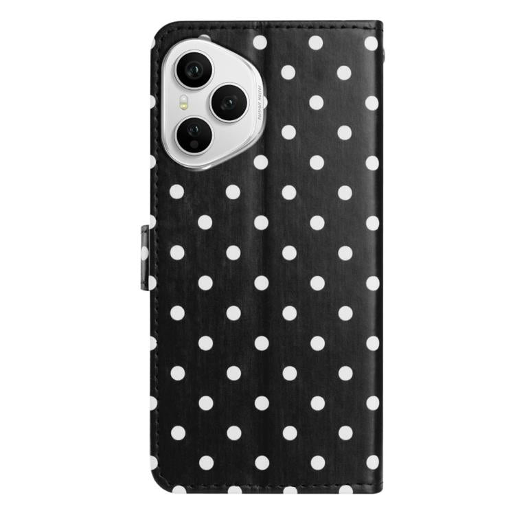 For Honor 400 Pro Global 160.8mm Small Dots Pattern Vegan Leather Phone Case