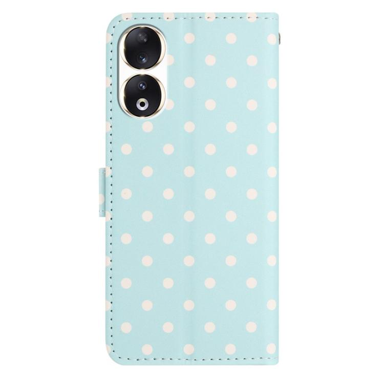 For Honor 90 Small Dots Pattern Vegan Leather Phone Case