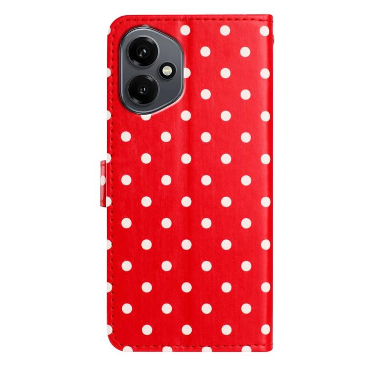 For Honor 400 Global 156.5mm Small Dots Pattern Vegan Leather Phone Case