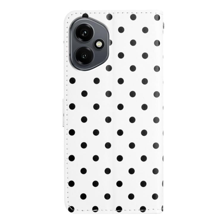 For Honor 400 Global 156.5mm Small Dots Pattern Vegan Leather Phone Case
