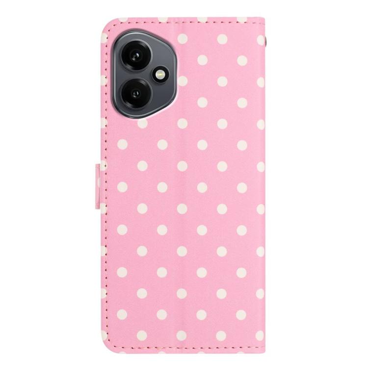 For Honor 400 Global 156.5mm Small Dots Pattern Vegan Leather Phone Case