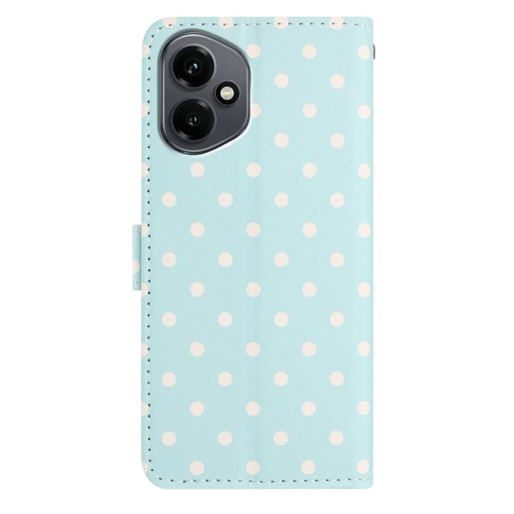 For Honor 400 Global 156.5mm Small Dots Pattern Vegan Leather Phone Case