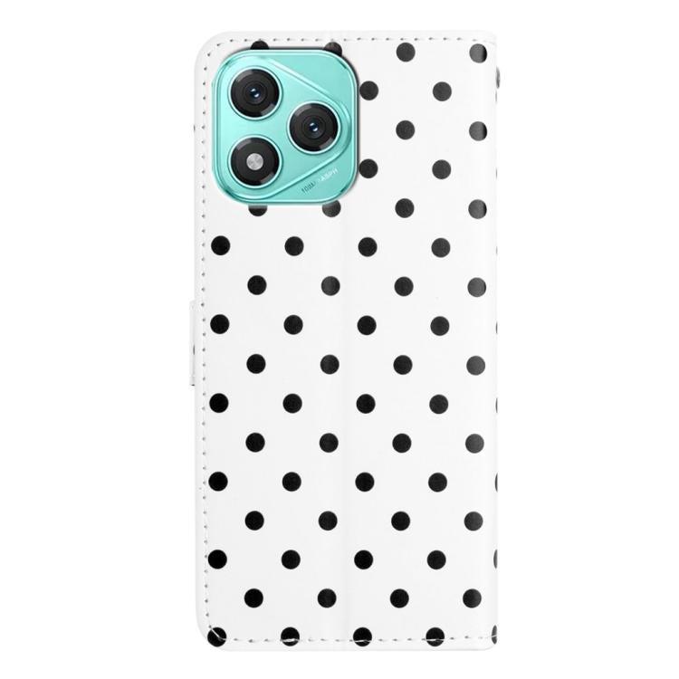 For Honor 400 Lite Global Small Dots Pattern Vegan Leather Phone Case