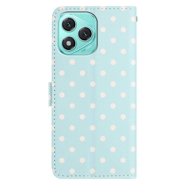 For Honor 400 Lite Global Small Dots Pattern Vegan Leather Phone Case