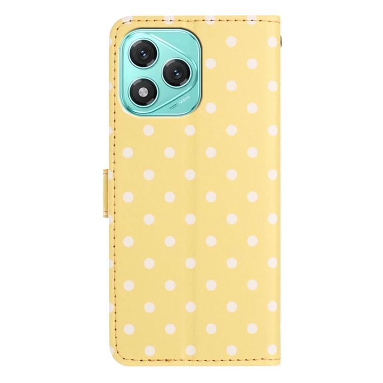 For Honor 400 Lite Global Small Dots Pattern Vegan Leather Phone Case