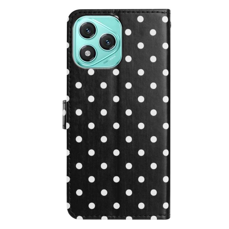 For Honor 400 Lite Global Small Dots Pattern Vegan Leather Phone Case