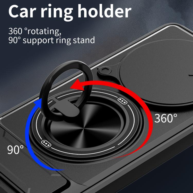 For Honor X9b 5G Lens Sliding Window Multifunctional Magnetic Shockproof Phone Case