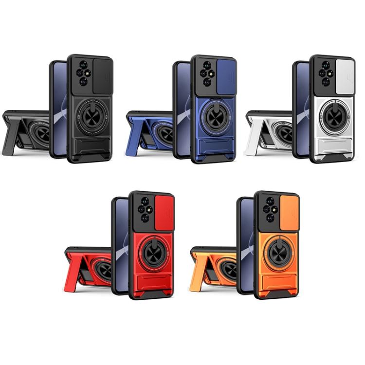 For Honor 200 5G Lens Sliding Window Multifunctional Magnetic Shockproof Phone Case