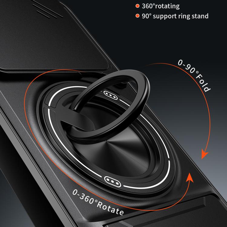 For Honor 400 5G Global 156.5mm Lens Sliding Window Multifunctional Magnetic Shockproof Phone Case