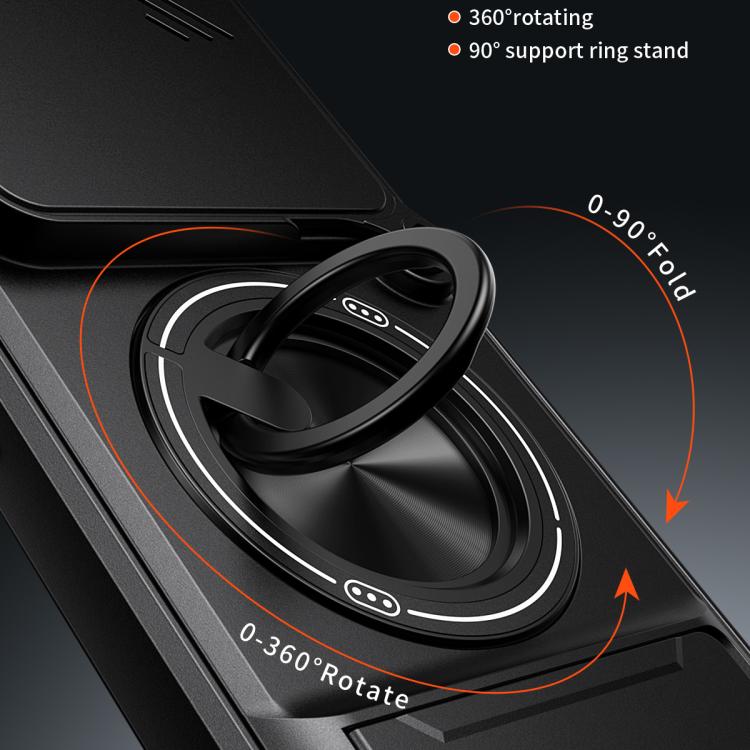 For Honor 400 Pro 5G Global 160.8mm Lens Sliding Window Multifunctional Magnetic Shockproof Phone Case