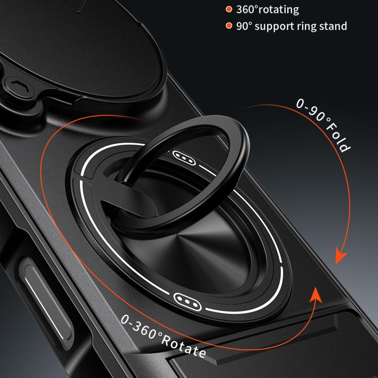 For Honor Magic8 Pro 5G Lens Sliding Window Multifunctional Magnetic Shockproof Phone Case