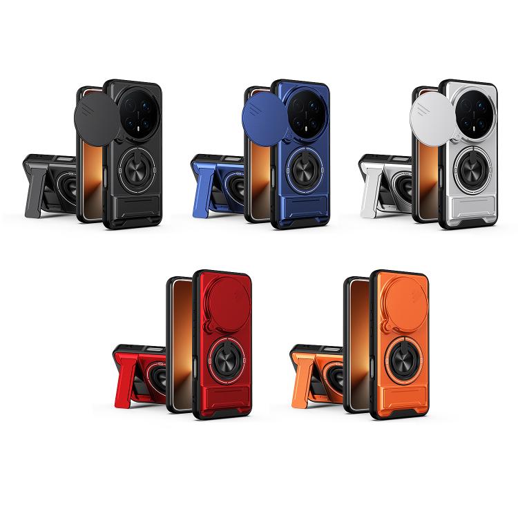 For Honor Magic8 Pro 5G Lens Sliding Window Multifunctional Magnetic Shockproof Phone Case