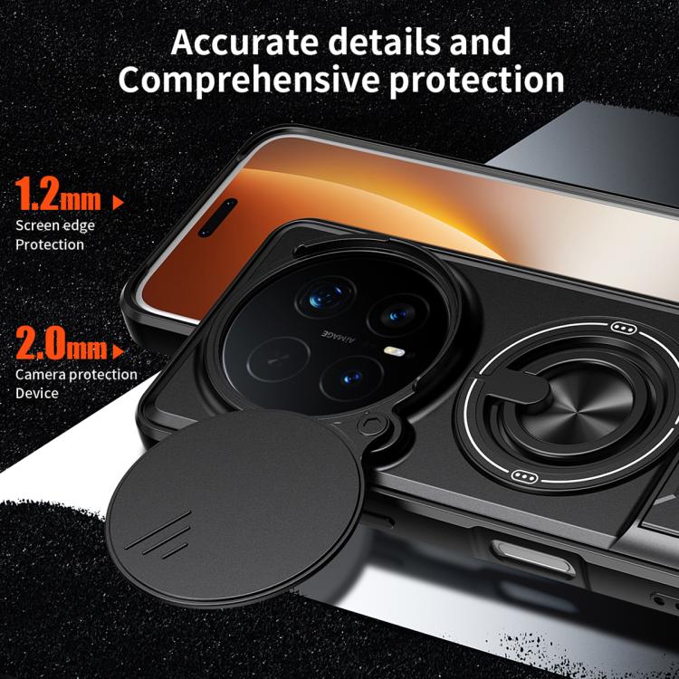 For Honor Magic8 Pro 5G Lens Sliding Window Multifunctional Magnetic Shockproof Phone Case