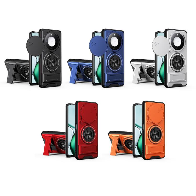 For Honor X9c Smart 5G Lens Sliding Window Multifunctional Magnetic Shockproof Phone Case