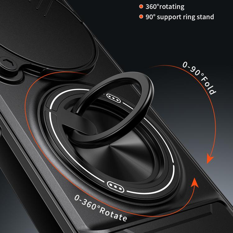 For Honor X9c Smart 5G Lens Sliding Window Multifunctional Magnetic Shockproof Phone Case