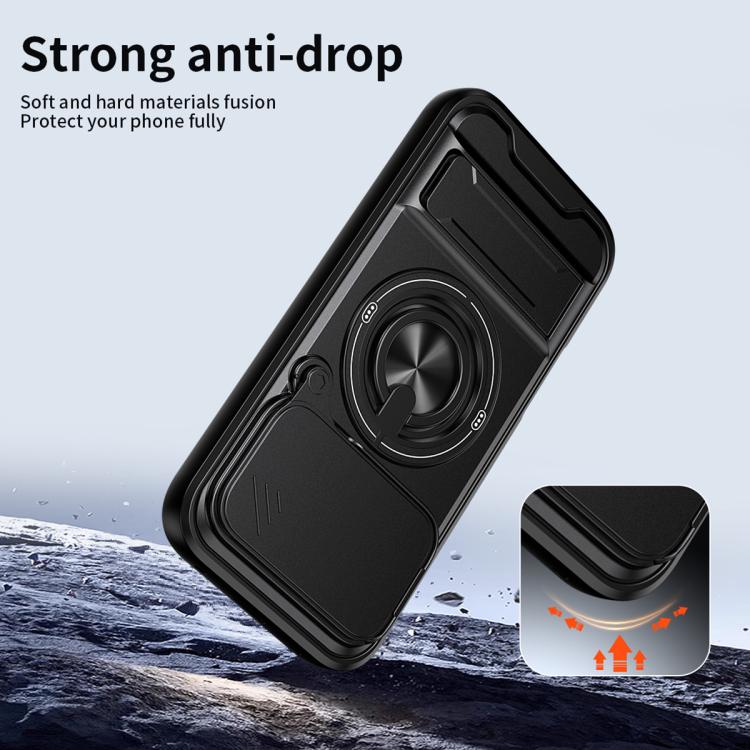 For Honor 600 / 600 Pro Global Lens Sliding Window Multifunctional Magnetic Shockproof Phone Case
