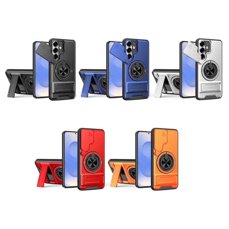 For Samsung Galaxy S26+ 5G Lens Sliding Window Multifunctional Magnetic Shockproof Phone Case