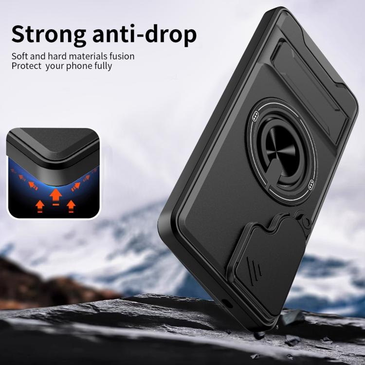 For Samsung Galaxy S26+ 5G Lens Sliding Window Multifunctional Magnetic Shockproof Phone Case