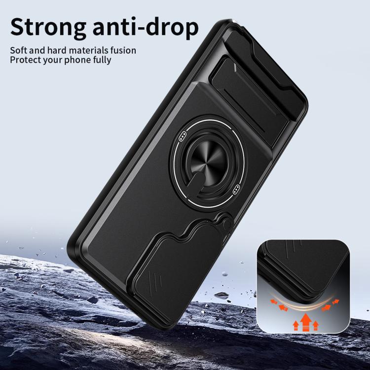 For Samsung Galaxy S26 Ultra 5G Lens Sliding Window Multifunctional Magnetic Shockproof Phone Case