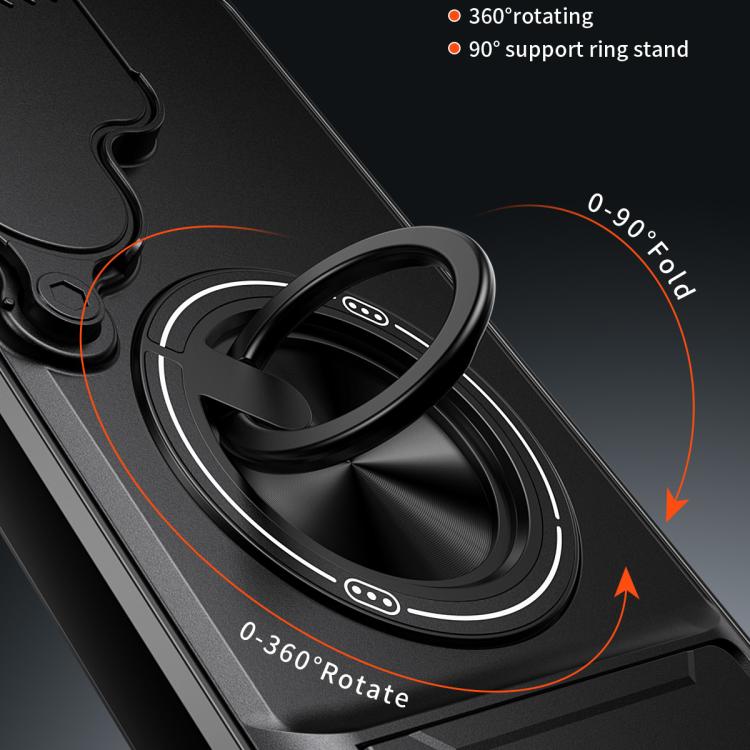 For Samsung Galaxy S25 Ultra 5G Lens Sliding Window Multifunctional Magnetic Shockproof Phone Case