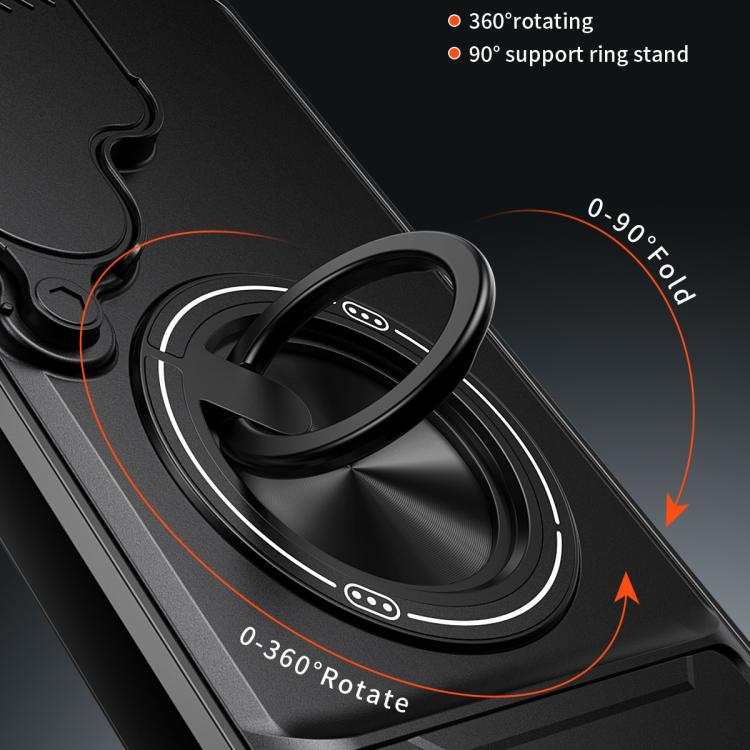 For Samsung Galaxy S23 Ultra 5G Lens Sliding Window Multifunctional Magnetic Shockproof Phone Case