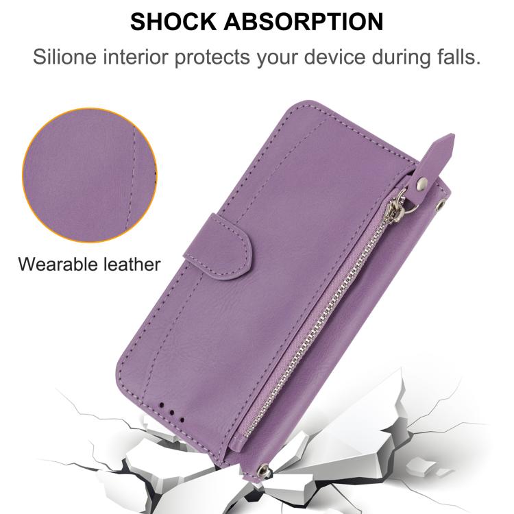 For Google Pixel 10a Oil Skin Zipper Wallet Leather Phone Case