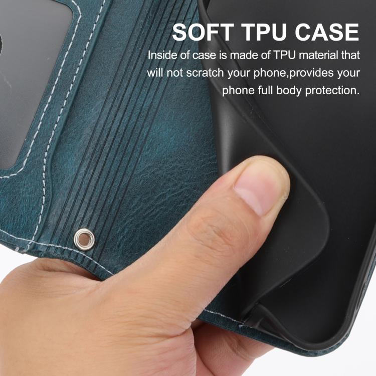For Google Pixel 10a Oil Skin Zipper Wallet Leather Phone Case